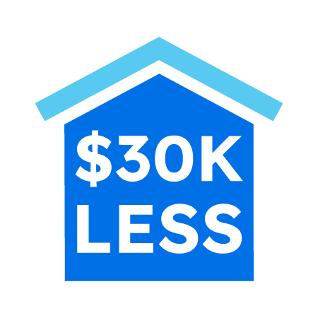 Sell on Average for $30,000 Less